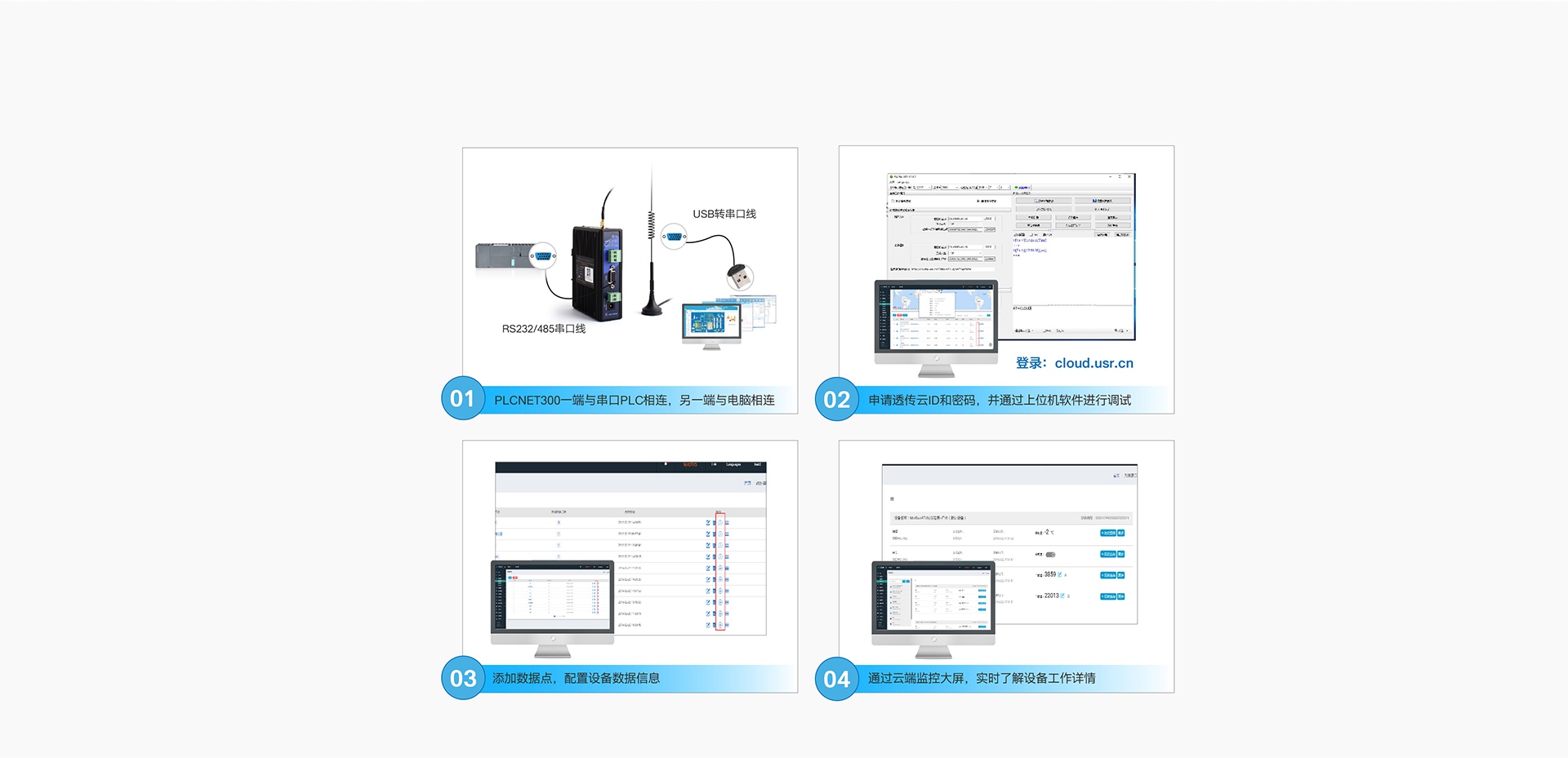 單串口工業(yè)PLC云網關操作簡單，使用方方便