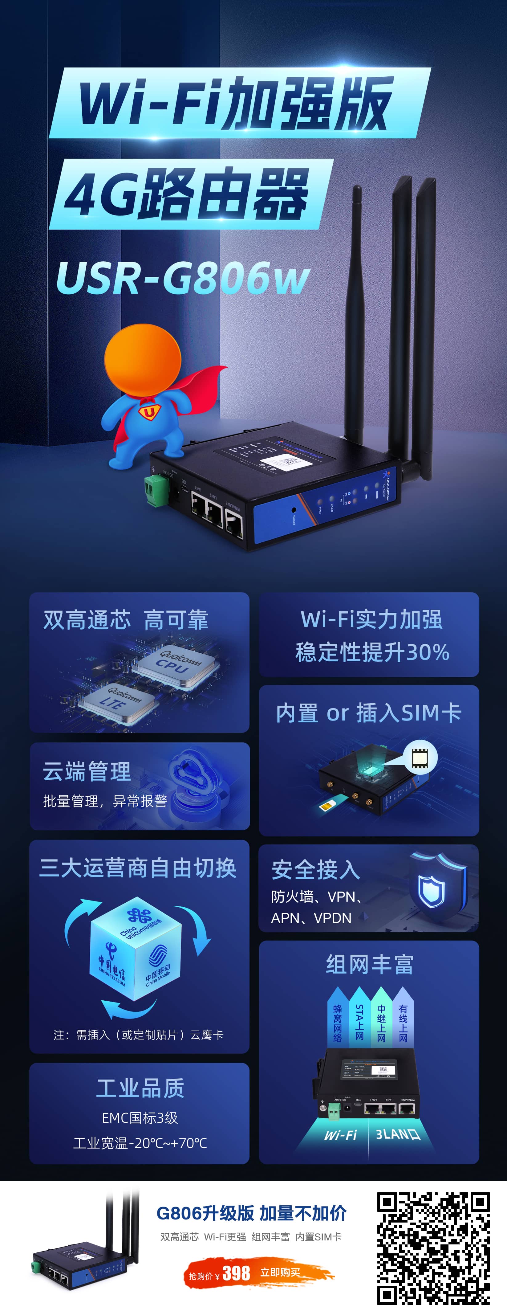 一張圖讀懂Wi-Fi加強(qiáng)版4G路由器1847