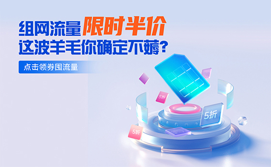 組網(wǎng)流量限時半價！你還在等什么？